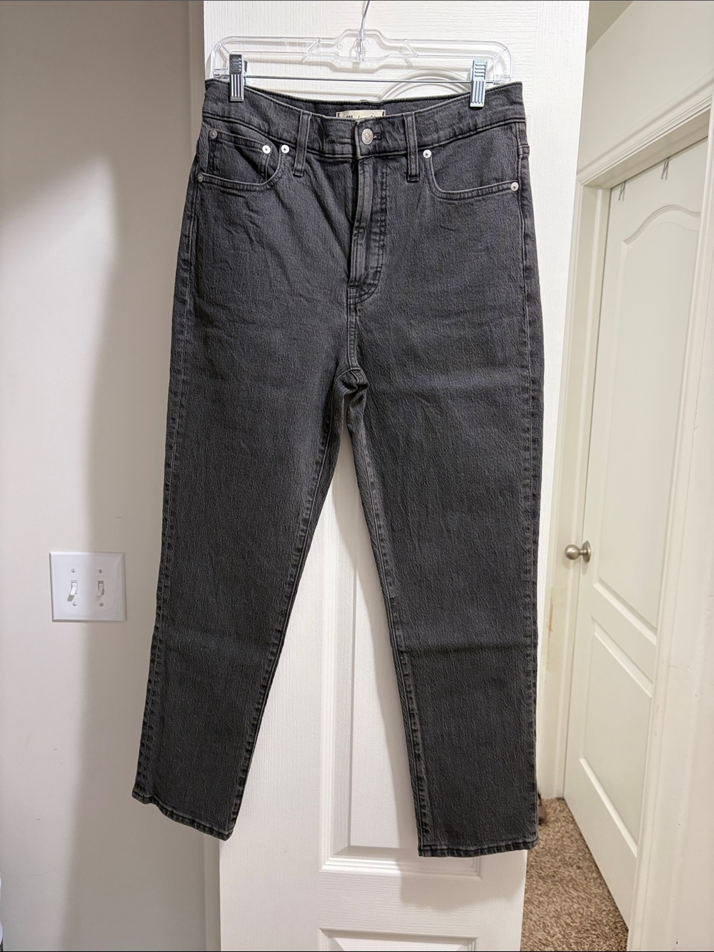 Madewell Women's Straight-Leg Jeans — Washed Black